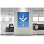Silver poster hanger for 36" x 48 " posters