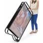 Chalkboard Display Fixture Sandwich Board with Tilt and Roll Design