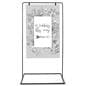 Minimalist sign stand with full color UV graphics