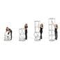 Pirouet portable collapsible showcase with flexible frame