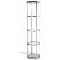 Pirouet portable collapsible showcase with 4 shelves