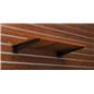 Retail slatwall 12" black shelf bracket