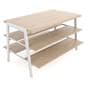 3 tier display table for retail shops, boutiques, and other environments