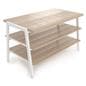 3 tier display table with clean lines and modern design