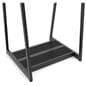 Retail clothes rack with flat black melamine base