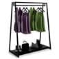 Retail clothes rack with melamine MDF base inserts