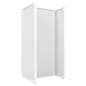 Gondola panel merchandiser in gloss white finish
