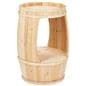 Barrel display with 1.5 inch deep top surface 