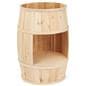 Bourbon barrel display case with natural cedar finish