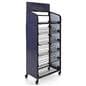 Retail bread rack graphics for BAKCRT6TBK is easy to assemble and dissemble panels
