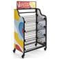 Bakers rack cart signage for BAKCRT4NBK with single-sided printing 