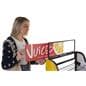 Bakers rack cart signage for BAKCRT4NBK is made of flexible styrene material 