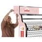 Custom bakery rack signage for BAKCRT6NBK features a flexible slide-in header 