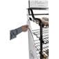 Bakery bread rack signage for BAKCRT6WBK includes 4 strips of magnetic tape and contour cut screw holes 