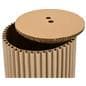 Round accordion display pedestals with removable lid