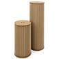 Round accordion display pedestals set of 2
