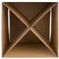 Branded cardboard display cube with internal support insert