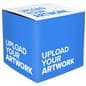 24 x 24 branded cardboard display cube with 5 individual printing areas