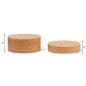 Cork display risers with height difference of 3 inches and 6 inches