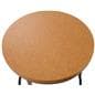 Round cork nesting tables with sturdy design