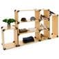 Modular shelving system with solid plywood core for superior strength