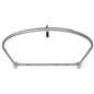 Semicircle changing room kit with 1.25 inch outside pole diameter 