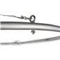 Semicircle changing room kit with anchor to hold aluminum frame securely in place