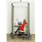 Semicircle changing room kit with overall width of 48 inches