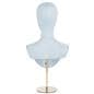 Jewelry head bust display with adjustable base