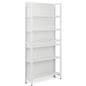 Gondola shelving unit with five shelves