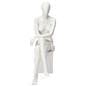 Abstract seated female mannequin with size 8 and a half feet 