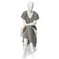Abstract seated female mannequin with ABS plastic construction 