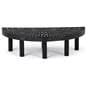 Single level half round endcap display with 48 inch wide merchandising space 