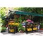 Plastic garden center tables for indoor and outdoor use
