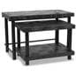 Plastic garden center tables with an overall height of 30 inches
