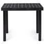 Plastic display bench with matte black finish 