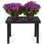 Outdoor display table with weather resistant design 