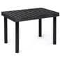 Outdoor display table with polyethylene construction 