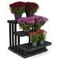 Heavy duty 3 tier outdoor display with polyethylene construction 