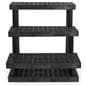3 tier outdoor display with grid tops and removable legs 