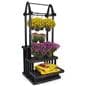 Greenhouse shelving merchandising display with weather resistant polyethylene construction