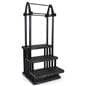 Greenhouse shelving merchandising display with 3 tiered grid benches 