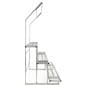 Steel nursery plant rack with total weight capacity of 1100 pounds