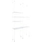 Glass shelves for SMHGSET4 cable shelving system with two additional extension glass shelves 