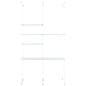 Glass shelves for SMHGSET4 cable shelving system with can hold up to 11 pounds per shelf