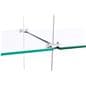 Glass shelves for SMHGSET4 cable shelving system with double ended clamp that simultaneously holds two shelves