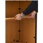 Slatwall cash wrap with 3 different accommodating levels