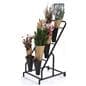Flower bucket display stand made of iron and PVC