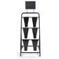 Flower bucket display stand with weatherproof design