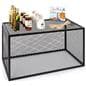 Expanded metal display base with 100 pound weight capacity 